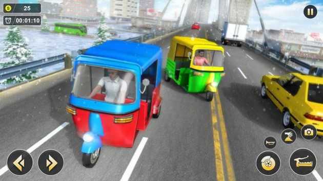 现代的黄包车模拟器(Modern Rickshaw Simulator Game)