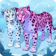 北极豹家族雪林模拟（Snow Leopard Family Sim）