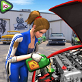 车库汽车修理工(Car Mechanic Auto Garage)